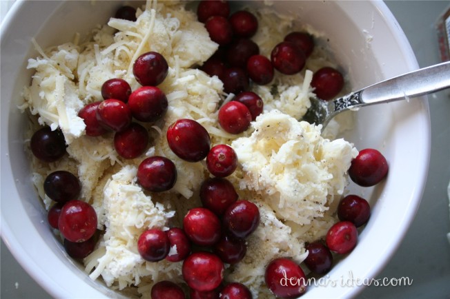 Cranberry cheese dip: Thanksgiving snack foods by dennasideas.com